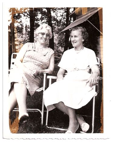 1959.. - mother-in-law Josephine Zaffarano, mother Ella (Schilter) Wiegand.jpg